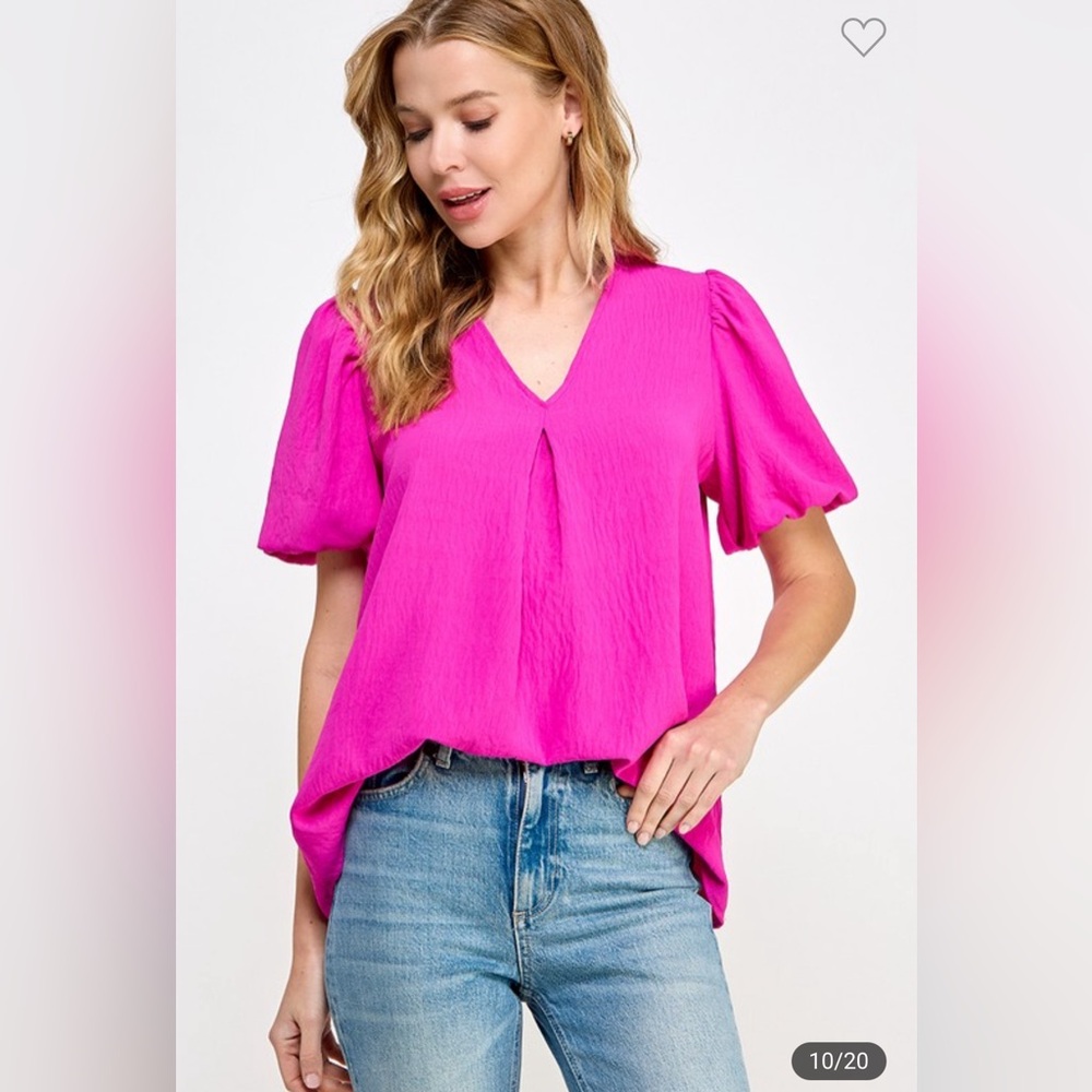 The Francis Hot Pink Blouse